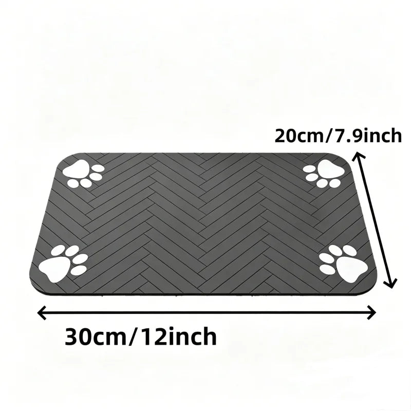 Absorbent Pet Feeding Mat – Waterproof Food & Water Bowl Mat