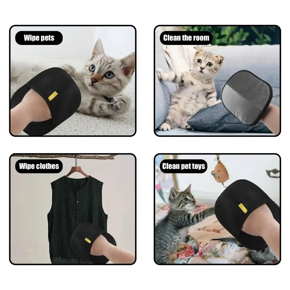 Pet Hair Remover Glove – Reusable Fur & Lint Cleaning Mitt