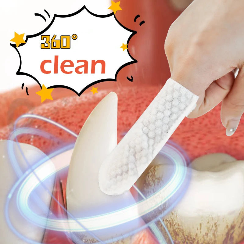 Pet Dental Finger Wipes – Easy Teeth Cleaning for Dogs & Cats