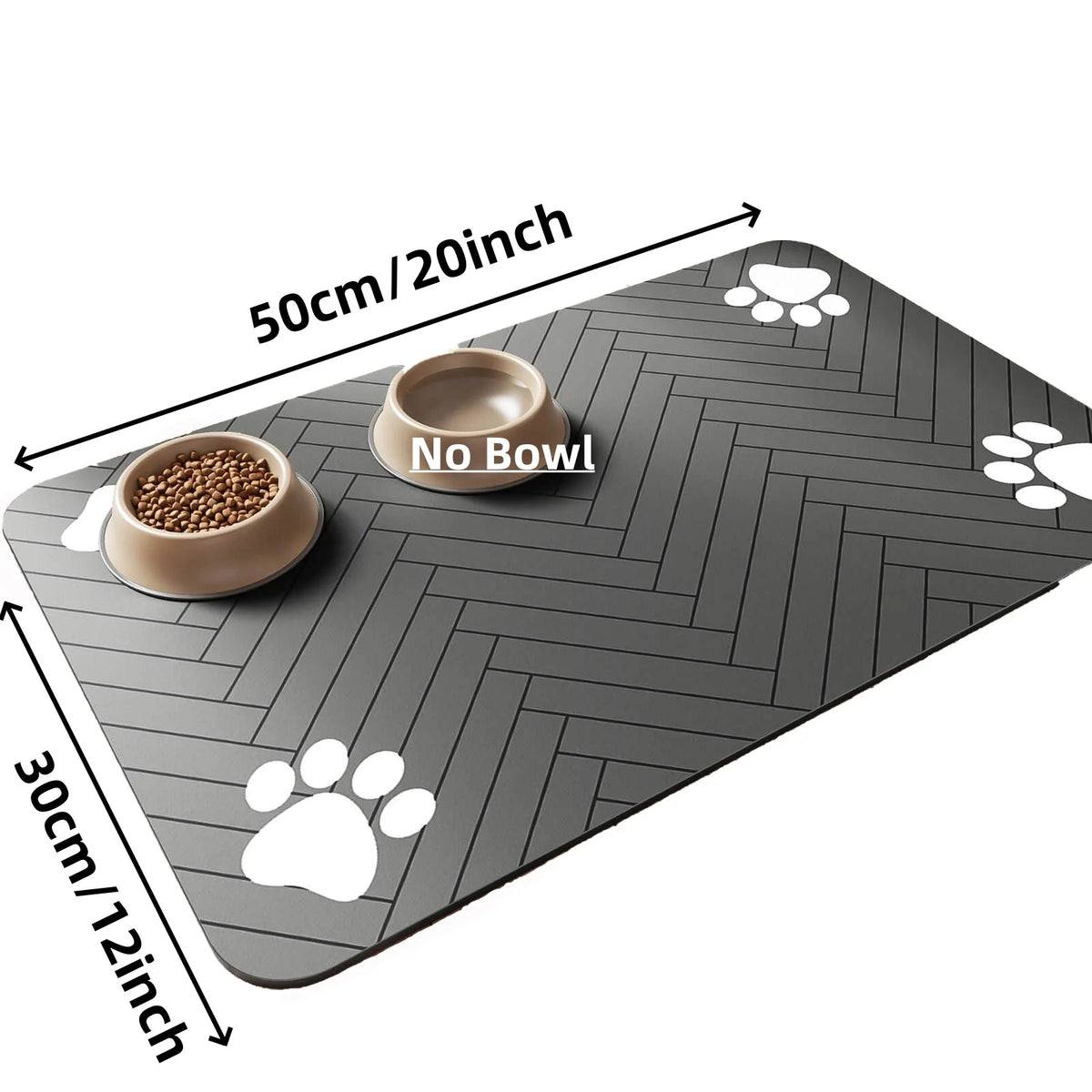 Absorbent Pet Feeding Mat – Waterproof Food & Water Bowl Mat