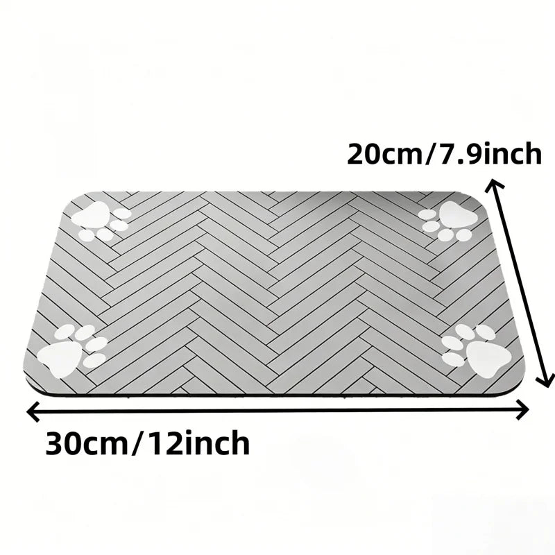 Absorbent Pet Feeding Mat – Waterproof Food & Water Bowl Mat
